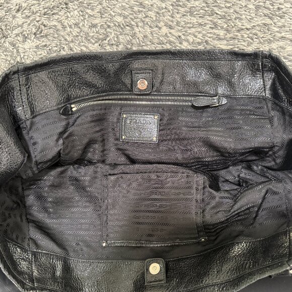 Prada Cervo Lux Chain Large Leather Tote - Picture 14 of 16